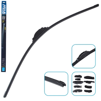 Щетка стеклоочистителя бескаркасная Vitol ULTRA 28" - 700 мм 9 адаптеров (VU-28700)