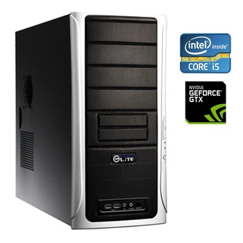 Ігровий ПК Cooler Master Elite 331 Tower / Intel Core i5-3470 (4 ядра по 3,2 - 3,6 ГГц) / 16 ГБ DDR4 / 250 ГБ SSD + 1000 ГБ HDD / nVidia GeForce GTX 970, 4 ГБ GDDR5, 256-біт / DVD-RW / 460 Вт б/в