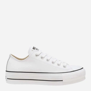 Жіночі кеди низькі Converse Chuck Taylor All Star Lift Leather 561680C 37 (6.5US) Білі (888755796368)