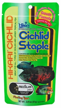 Корм Hikari Cichlid Staple medium 57g, гранулы 5-5,5мм для цихлид