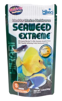 Корм для всех видов морских растительноядных рыб Hikari Marine SeaWeed EX small pellet 100g