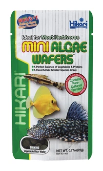 Корм Hikari Tropical Algae mini Wafers 22g, в виде таблеток для водорослей и мелких донных рыб