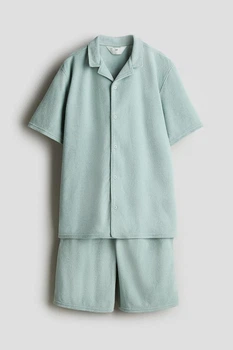 Сорочка H&M 1276307-1 146см оливковий