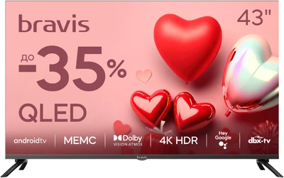 Телевізор Bravis QLED 43'' 43K7000Q