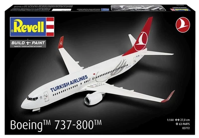 Model do klejenia Revell REV-03772 Boeing 737-800 Turkish Airlines Skala 1:144 63 elementy (4009803037721)