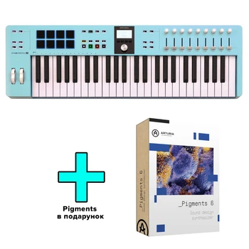 MIDI-клавіатура Arturia KeyLab Essential 49 mk3 (Aquamarine) + Arturia Pigments
