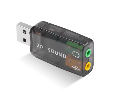 Зовнішня звукова карта USB 5.1-канальна Black (500320)