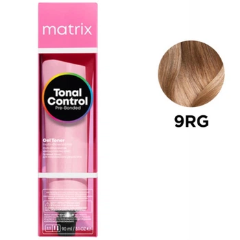 Гелевый тонер-краска Matrix на кислотной основе Tonal Control Pre-Bonded Acidic Gel Toner 9RG Очень светлый розово-золотистый блондин 90 мл