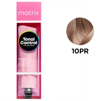 Гелевый тонер-краска Matrix на кислотной основе Tonal Control Pre-Bonded Acidic Gel Toner 10PR Экстрасветлый блондин жемчужно-розовый 90 мл