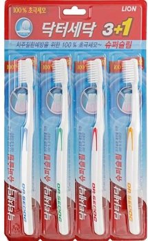 Зубна щітка для слабких ясен Lion Korea Dr.Sedoc Super Slim 3+1 (8806325602996)