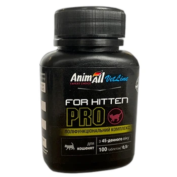 Вітамінний комплекс для кошенят AnimAll VetLine for Kitten Pro, 100 табл