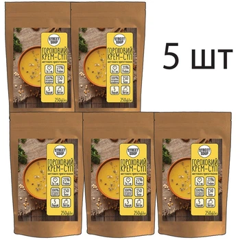 Упаковка крем-супу Street Soup Горохового 250 г х 5 шт.