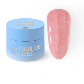 Гель шимер LUNAMoon Shimmer Gel №4 на 15 мл для укрепления, выравнивания и наращивания ногтей