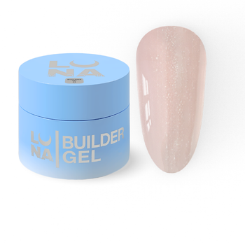 Гель шимер LUNAMoon Shimmer Gel №2 на 30 мл для укрепления, выравнивания и наращивания ногтей