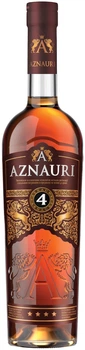 Бренді Aznauri 4 роки витримки 0.5 л 40% (4820189295365)