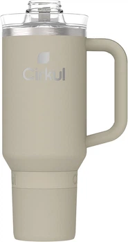 Термокружка Cirkul All-Day StrawSip Ranger Нержавіюча сталь Світло-сіра 1183 мл