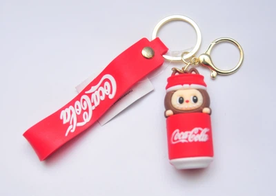 Брелок Лабубу Labubu лямка Coca-Cola карабін фігурка The Monsters в банці коли