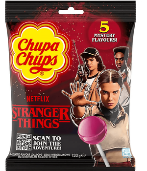 Леденцы на палочке Chupa Chups Stranger Things 5 flavours Странные Чудеса 10шт 120г
