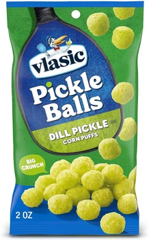 Кукурудзяні кульки Vlasic Dill Pickle Corn Balls зі смаком огірків 56г