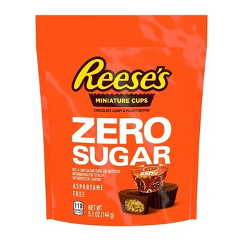 Цукерки Reese's Miniatures Peanut Butter Cups Zero Sugar Без цукру 144г