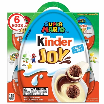 Набор яиц Kinder Joy Super Mario. Eggs Супер Марио 6x20г