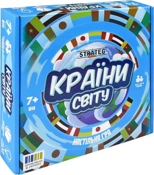 Настільна гра Strateg Країни світу (30952)(4823113893088)