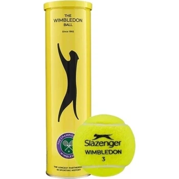 Набор мячей для тенниса Slazenger WIMBLEDON AC 4B желтый (4 штуки) 340973