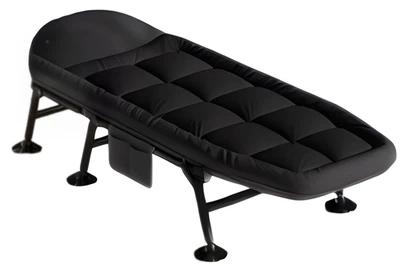 Розкладне ліжко Hedo Premium туристичне 63 x 195 x 32 см Чорне 98231 (5904041148217)