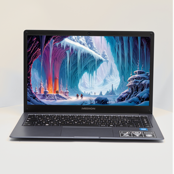 Ноутбук 14" Medion (Lenovo Group) Akoya E14223 | 10-е покоління Intel Celeron N4120 | RAM DDR4 4 ГБ | eMMC 128 ГБ | Intel UHD Graphics 600 | АКБ до 9 годин | Wi-Fi 5.0 | Bluetooth 5.1 | Win11 (4973) - Б/У