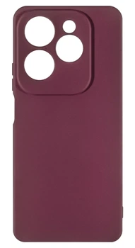 Панель Soft Silicone Case для Infinix Hot 40/40 Pro, Бордовий