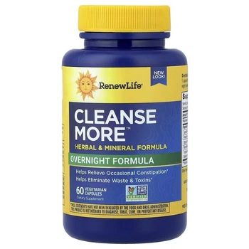 Комплекс для підтримки травного ритму Renew Life Cleanse More, 60 вегетаріанських капсул