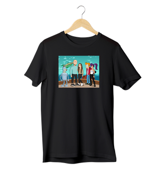 Футболка Ponty Shop з вашим фото "Футурама" - Чорний - M
