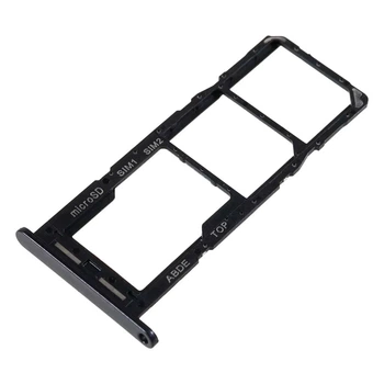 Держатель SIM-карты Samsung A245 Galaxy A24, С разъемом на карту памяти, Черный - 411364