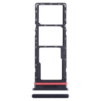 Держатель SIM-карты Infinix Smart 6, С разъемом на карту памяти, Черный - 424853