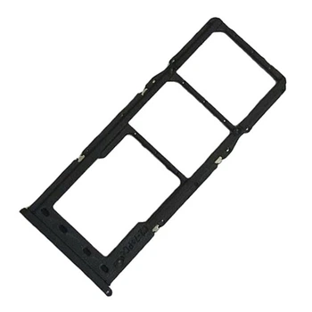 Тримач SIM-картки Samsung A125 Galaxy A12, З роз'ємом на карту пам'яті, Чорний - 213483