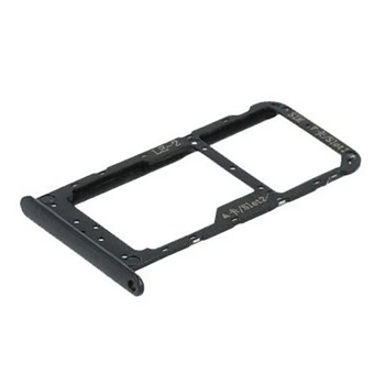 Держатель SIM-карты Huawei Honor 9 Lite, С разъемом на карту памяти, Черный - 179566
