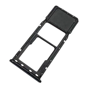 Тримач SIM-картки Samsung A205 Galaxy A20 / A305 Galaxy A30 / A505 Galaxy A50 / A705 Galaxy A70, З роз'ємом на карту пам'яті, Чорний - 188644