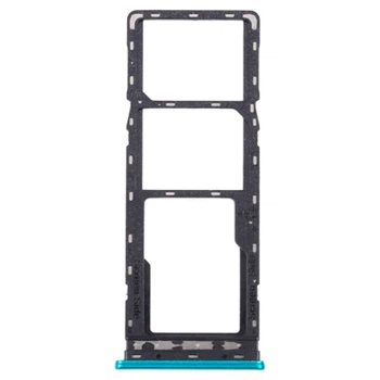 Держатель SIM-карты Infinix Hot 10T / Hot 10s, С разъемом на карту памяти, Зеленый - 564557