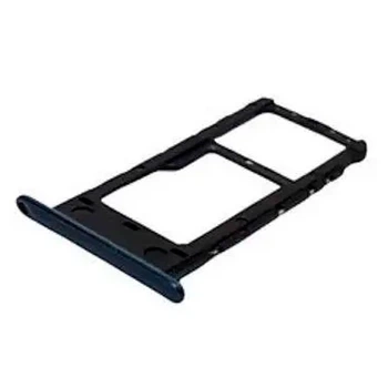 Держатель SIM-карты ZTE Blade A7 2020, С разъемом на карту памяти, Черный - 281504