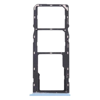 Держатель SIM-карты OPPO Realme C11 2021, С разъемом на карту памяти, Синий - 545664