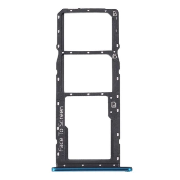 Держатель SIM-карты ZTE Blade V40 Vita, С разъемом на карту памяти, Черный - 545681