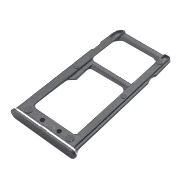 Держатель SIM-карты Nokia 6 Dual Sim, С разъемом на карту памяти, Черный - 183826