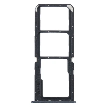 Держатель SIM-карты OPPO Realme C30, С разъемом на карту памяти, Черный - 355115