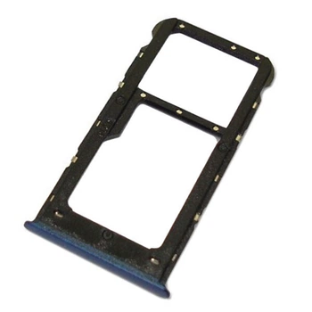 Держатель SIM-карты Huawei FIG-LX1 P Smart, С разъемом на карту памяти, Синий - 177339