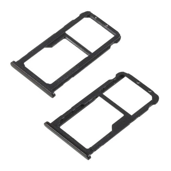 Держатель SIM-карты Huawei Mate 10, С разъемом на карту памяти, Черный - 178528