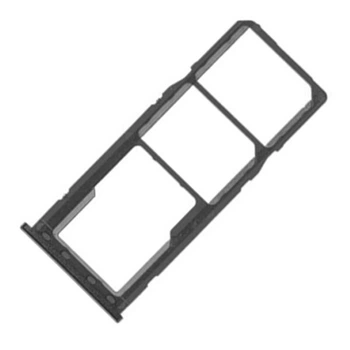Тримач SIM-картки Samsung M105 Galaxy M10 / M205 Galaxy M20, З роз'ємом на карту пам'яті, Чорний - 195322