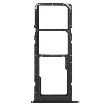 Держатель SIM-карты Samsung A022 Galaxy A02, С разъемом на карту памяти, Черный - 302105
