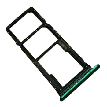 Держатель SIM-карты Huawei P40 Lite E, С разъемом на карту памяти, Зеленый - 213852