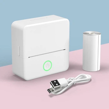 Карманный принтер MAXDONE США-X6, Bluetooth фотопринтер, белый