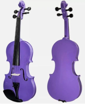 Скрипка SKY 4/4 Full Size Purple с смичком Brazilwood и легким футляром, деревянная, фиолетовая